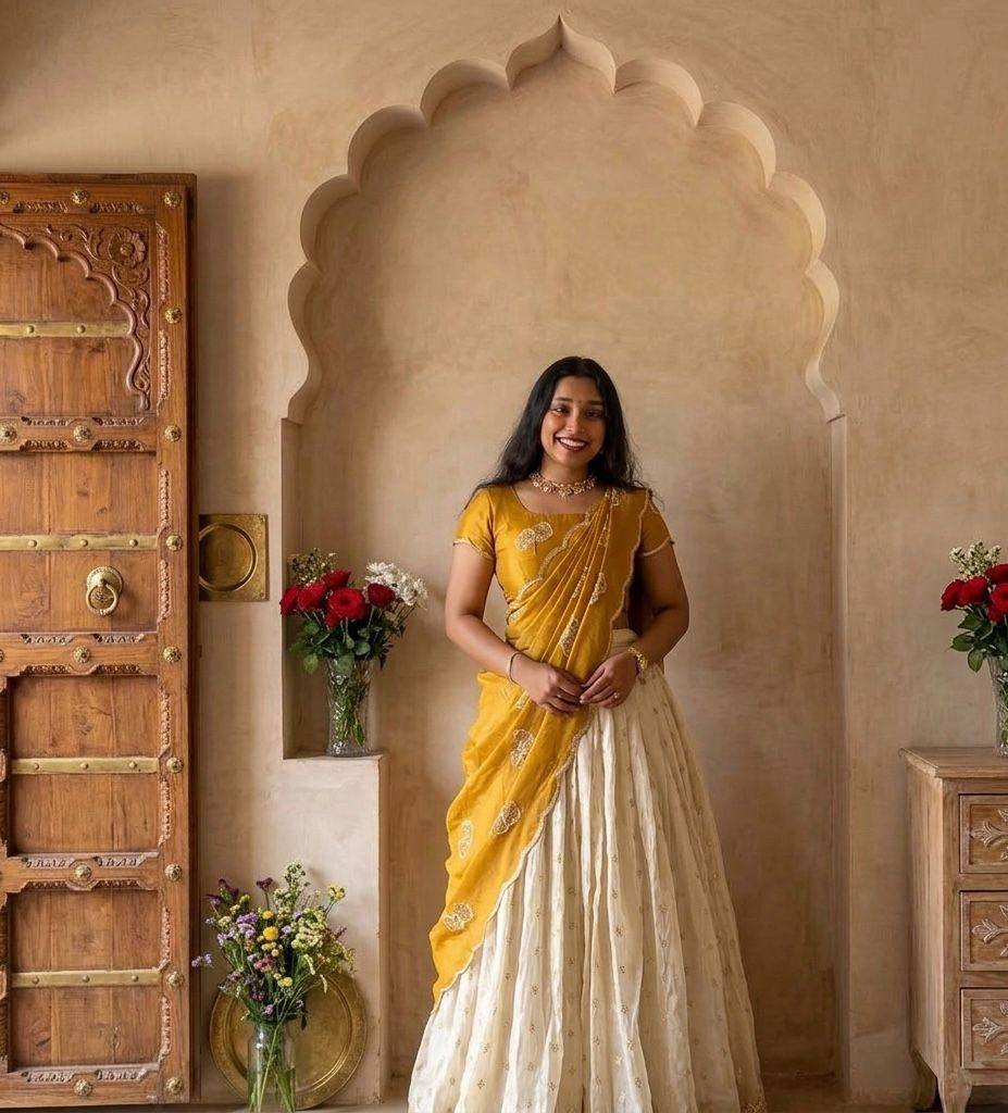 Kanchi Mustard Lehenga