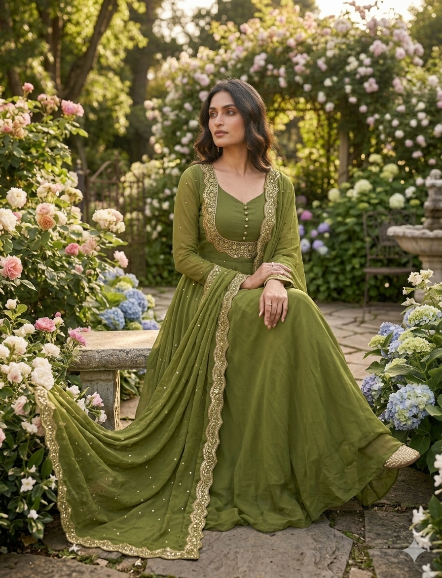 Vedhika Mehendi suit