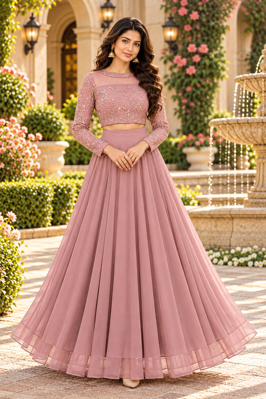 ISHIKA DYSTPINK ANARKALI SUIT