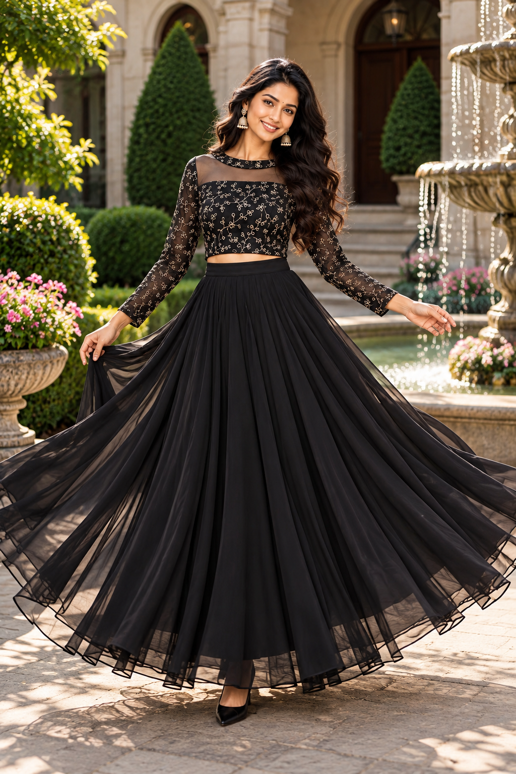 ISHIKA BLACK ANARKALI SUIT