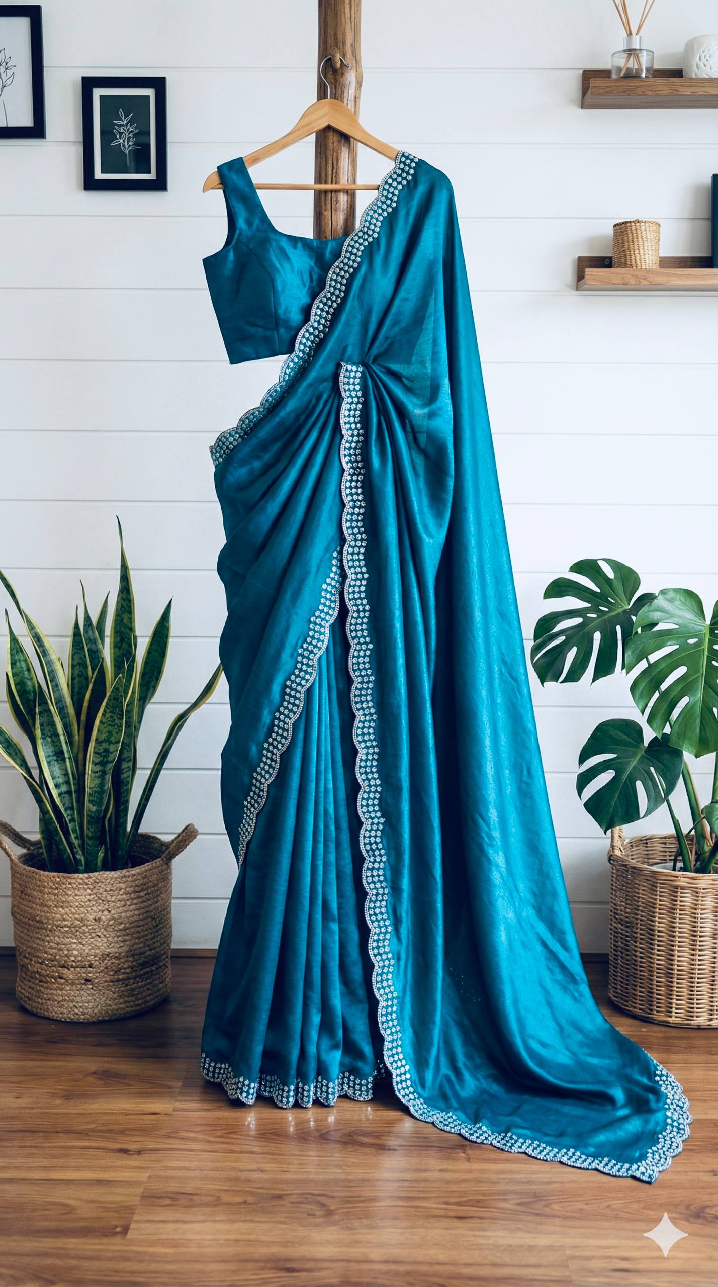 Neel Zarkan Saree