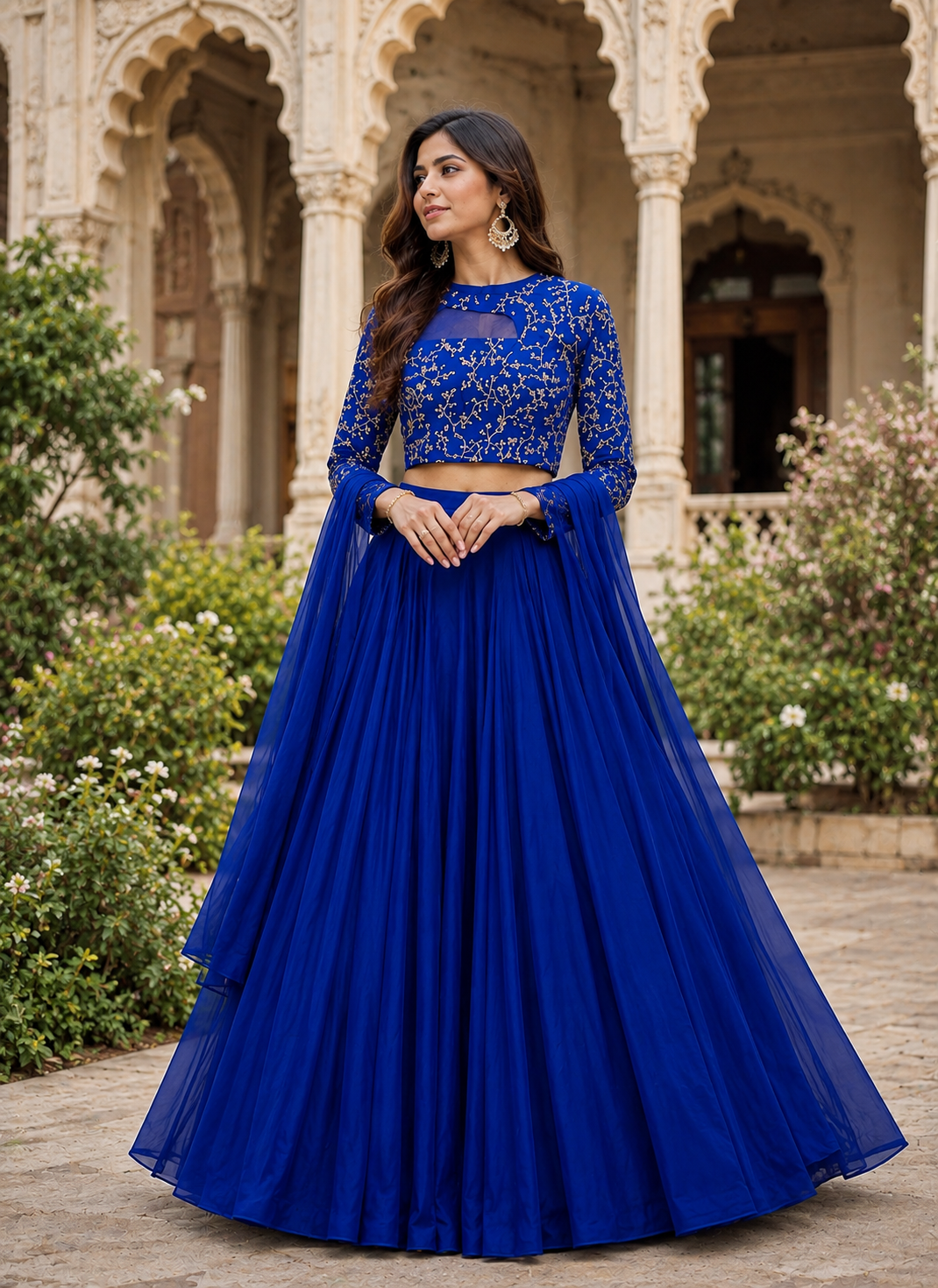 ISHIKA BLUE ANARKALI SUIT