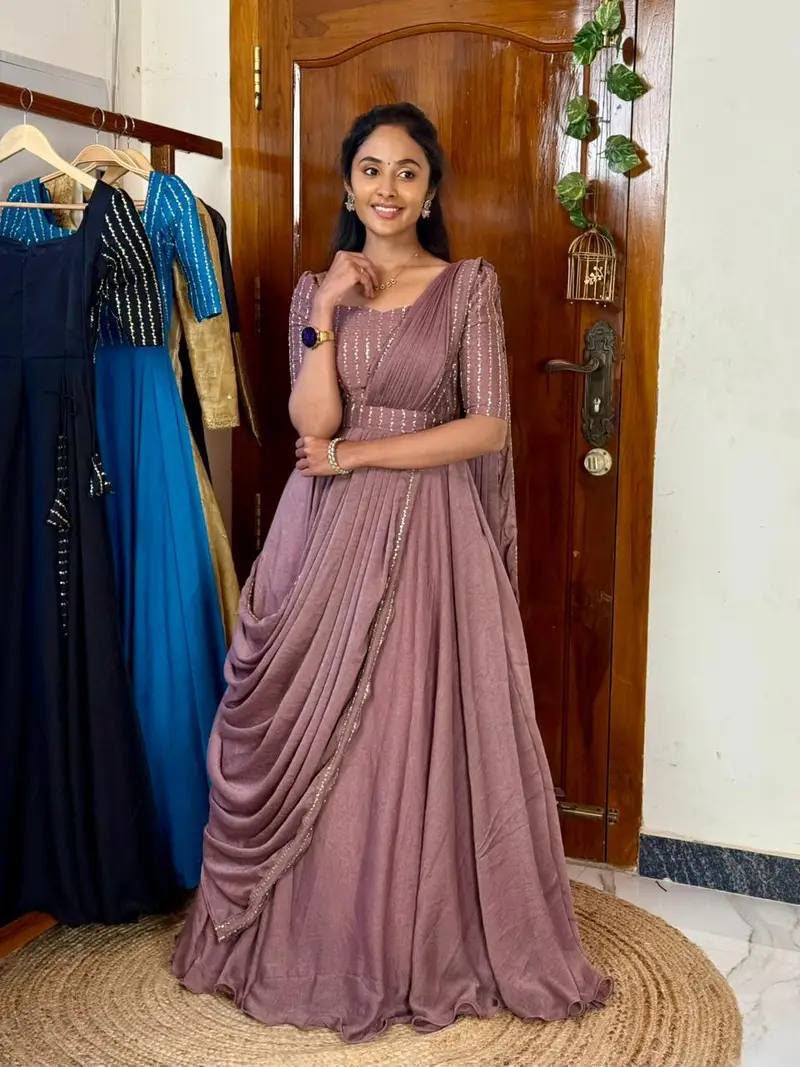MANIKA BEIGE ANARKALI