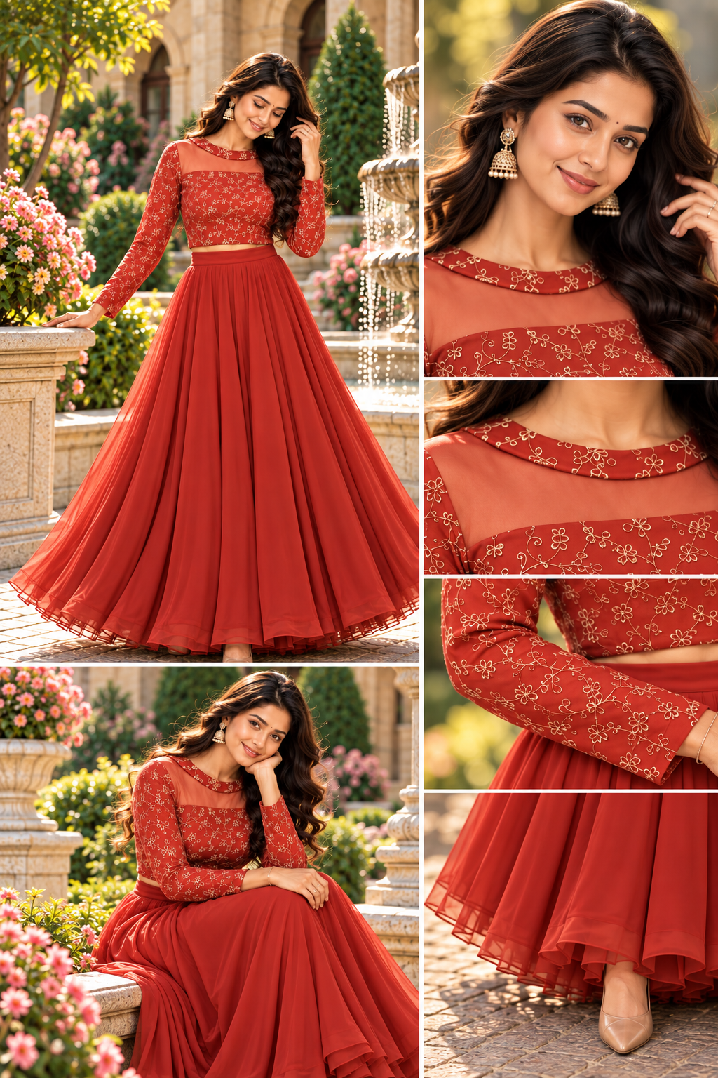 ISHIKA RUST ANARKALI SUIT