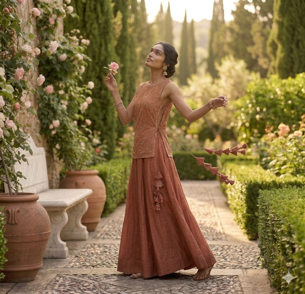 Sultana Rust Lehenga