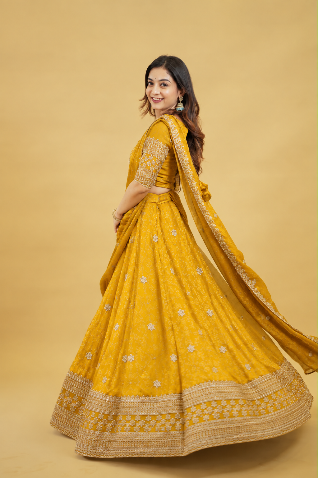 MAYURI YELLOW LEHENGA