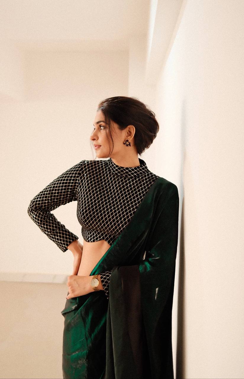 Emerald Cocktail Saree