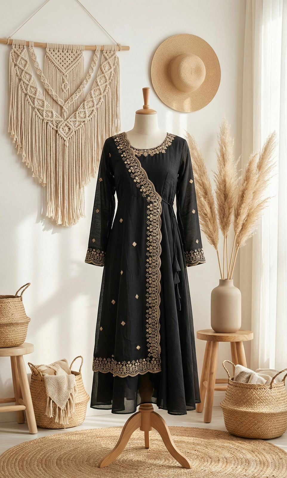 Aayat Black Anarkali Suit