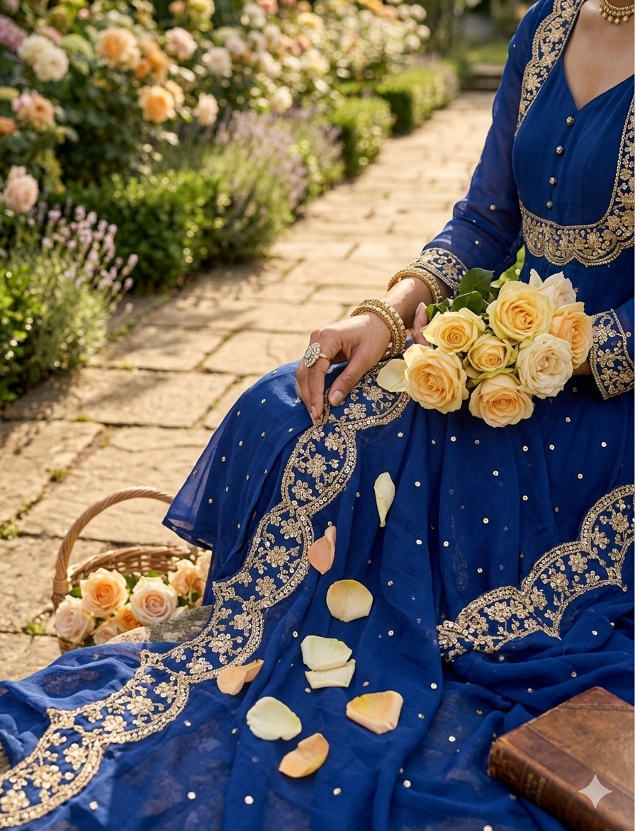 Vedhika Blue suit