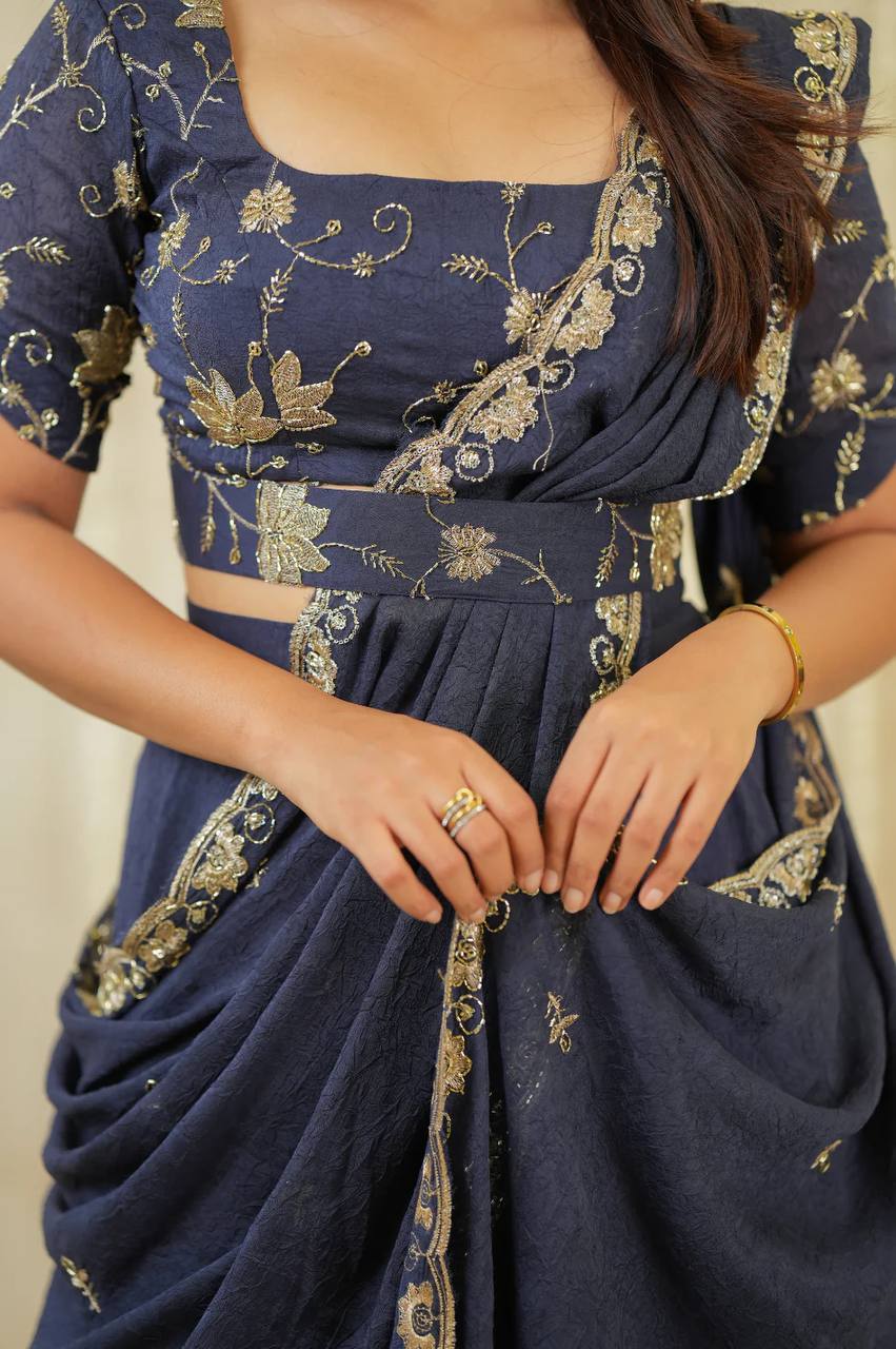 Twilight Blue Lehenga