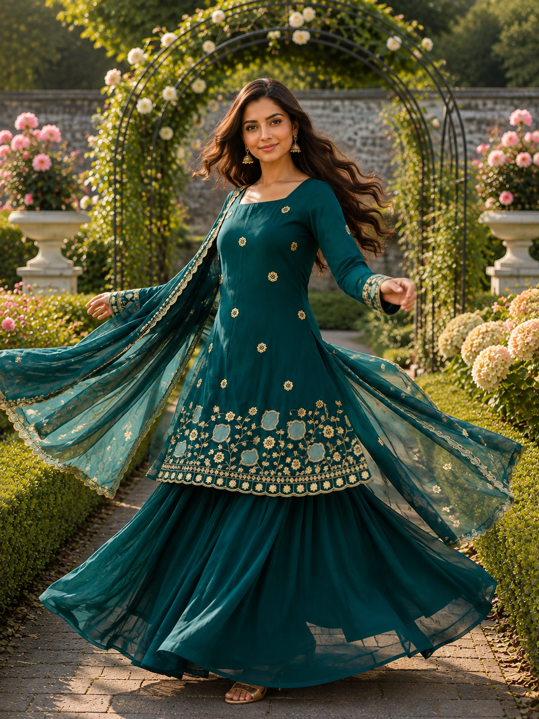TEAL LOTUS SHARARA