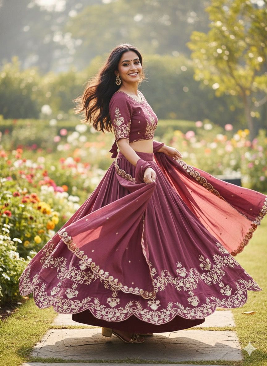 AISHWARAYA PLUM LEHENGA