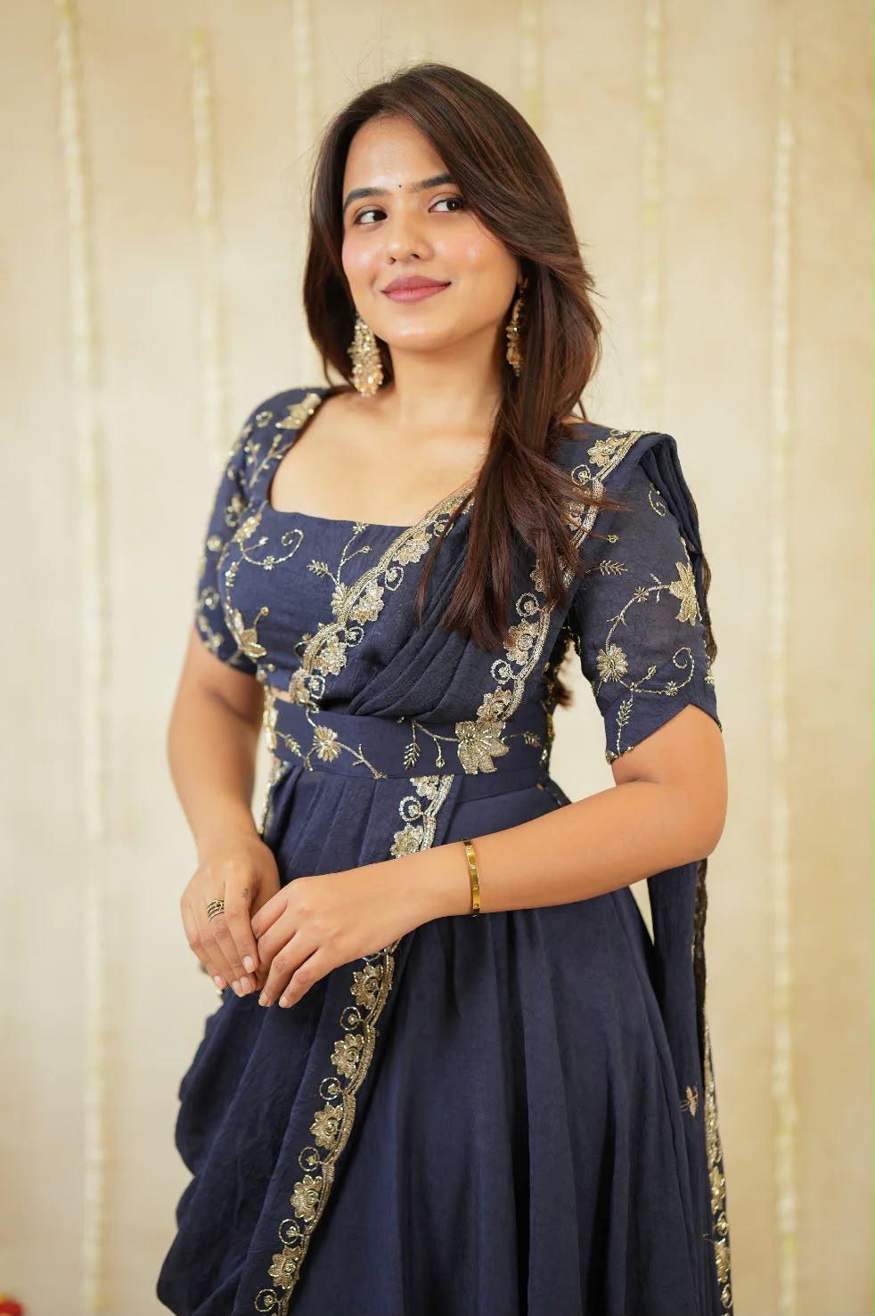Twilight Blue Lehenga