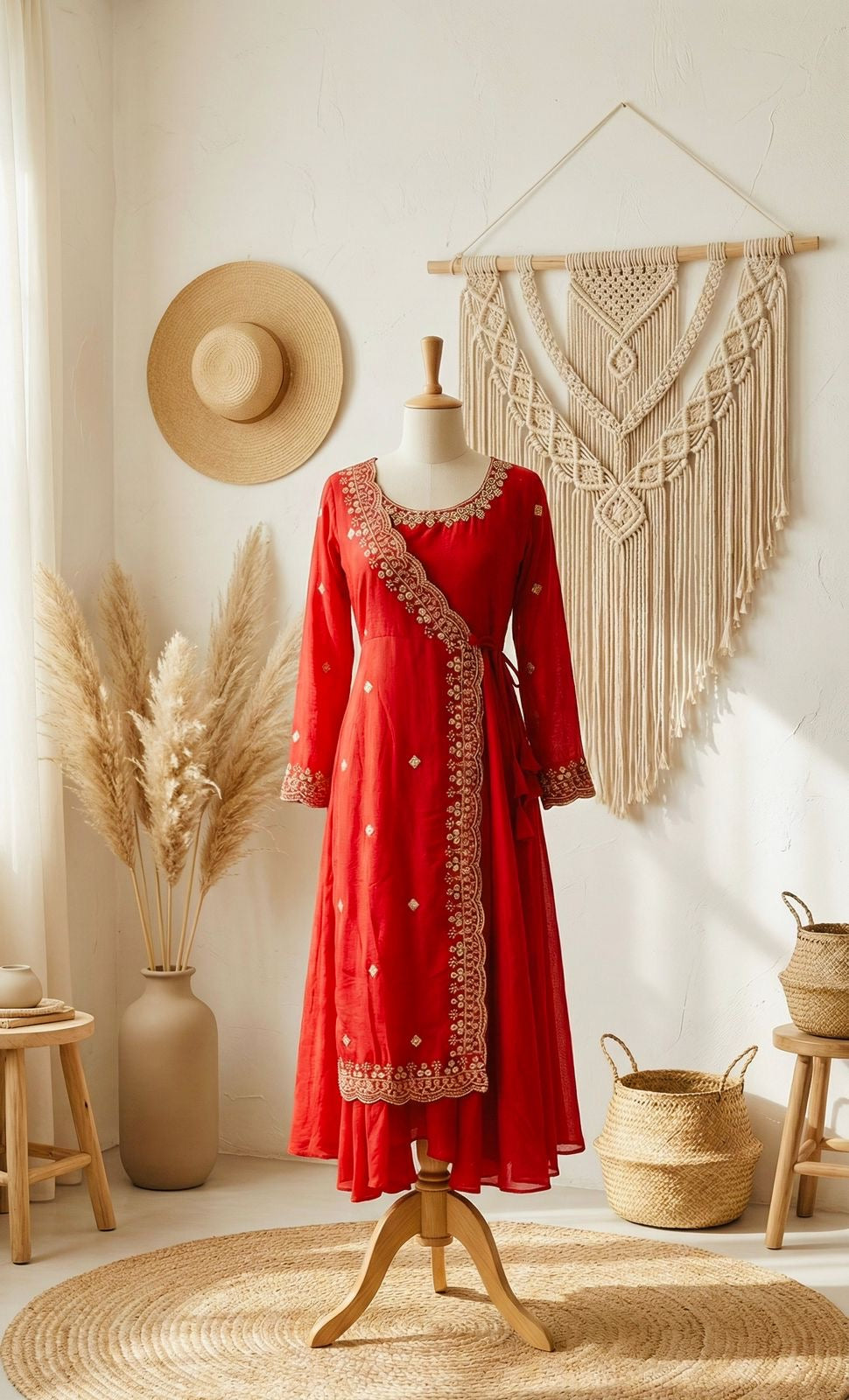 Aayat Red Anarkali Suit