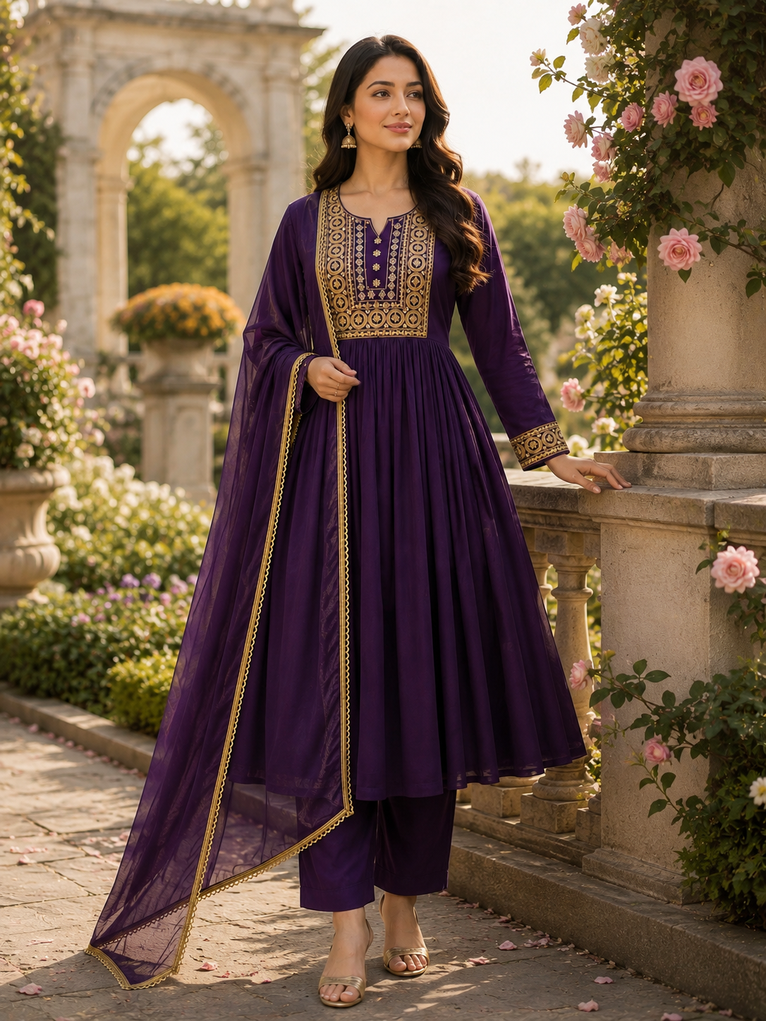 MEHRAB PURPLE SUIT SETS