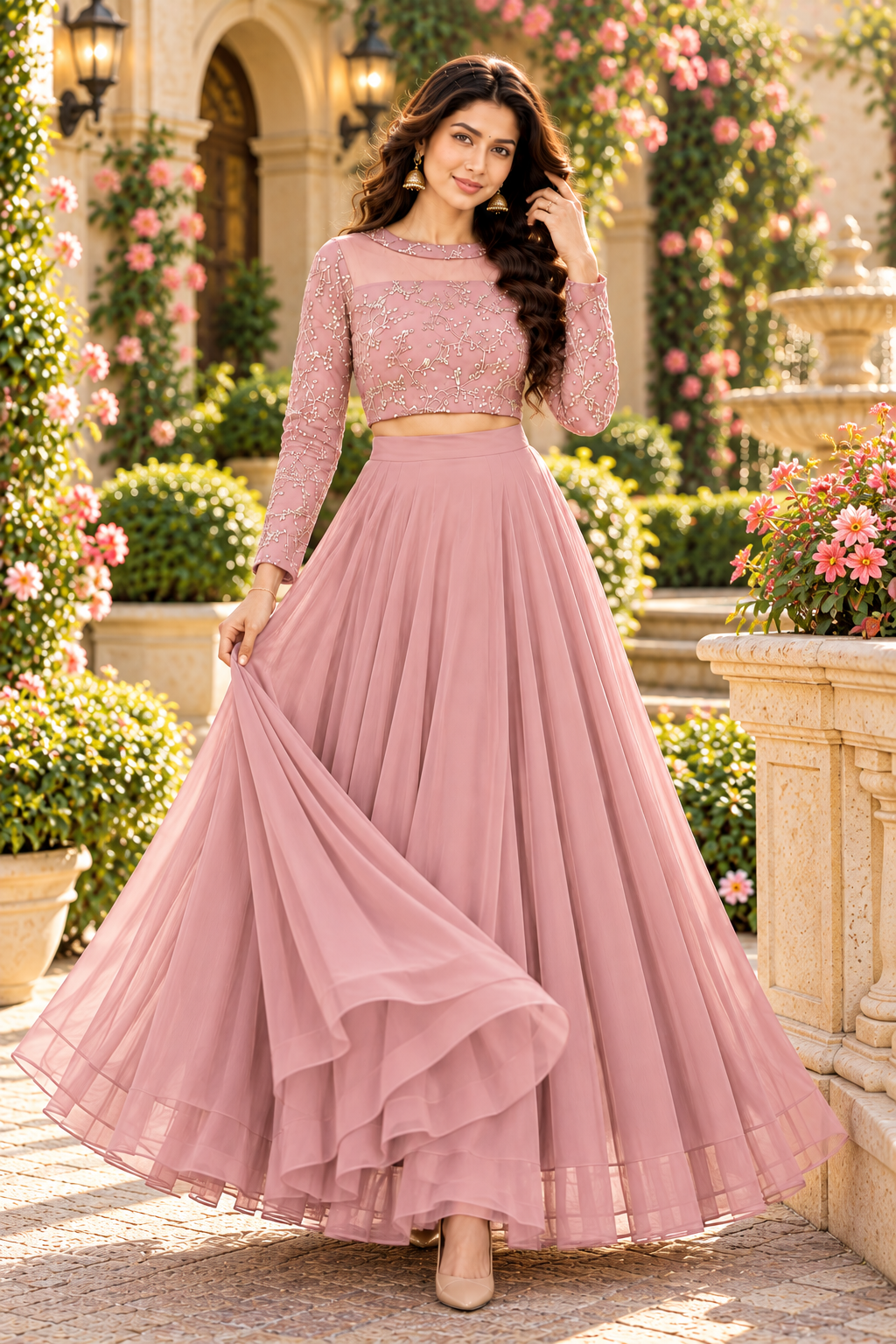 ISHIKA DYSTPINK ANARKALI SUIT