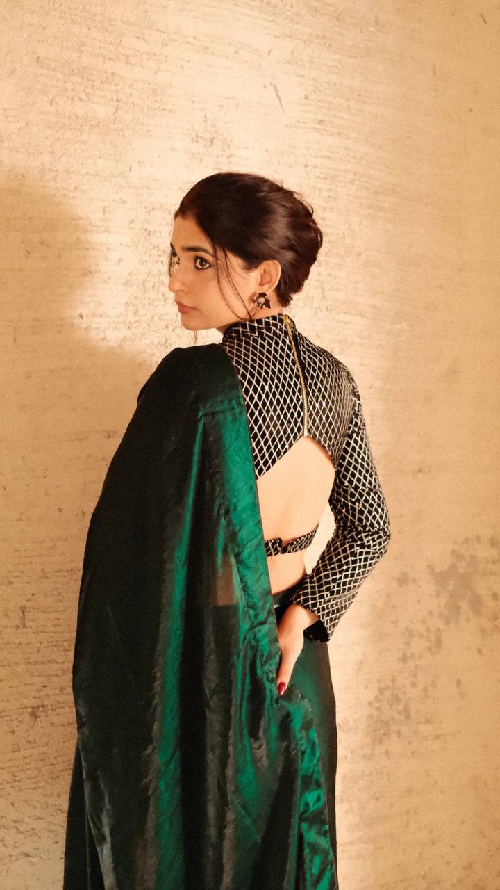 Emerald Cocktail Saree