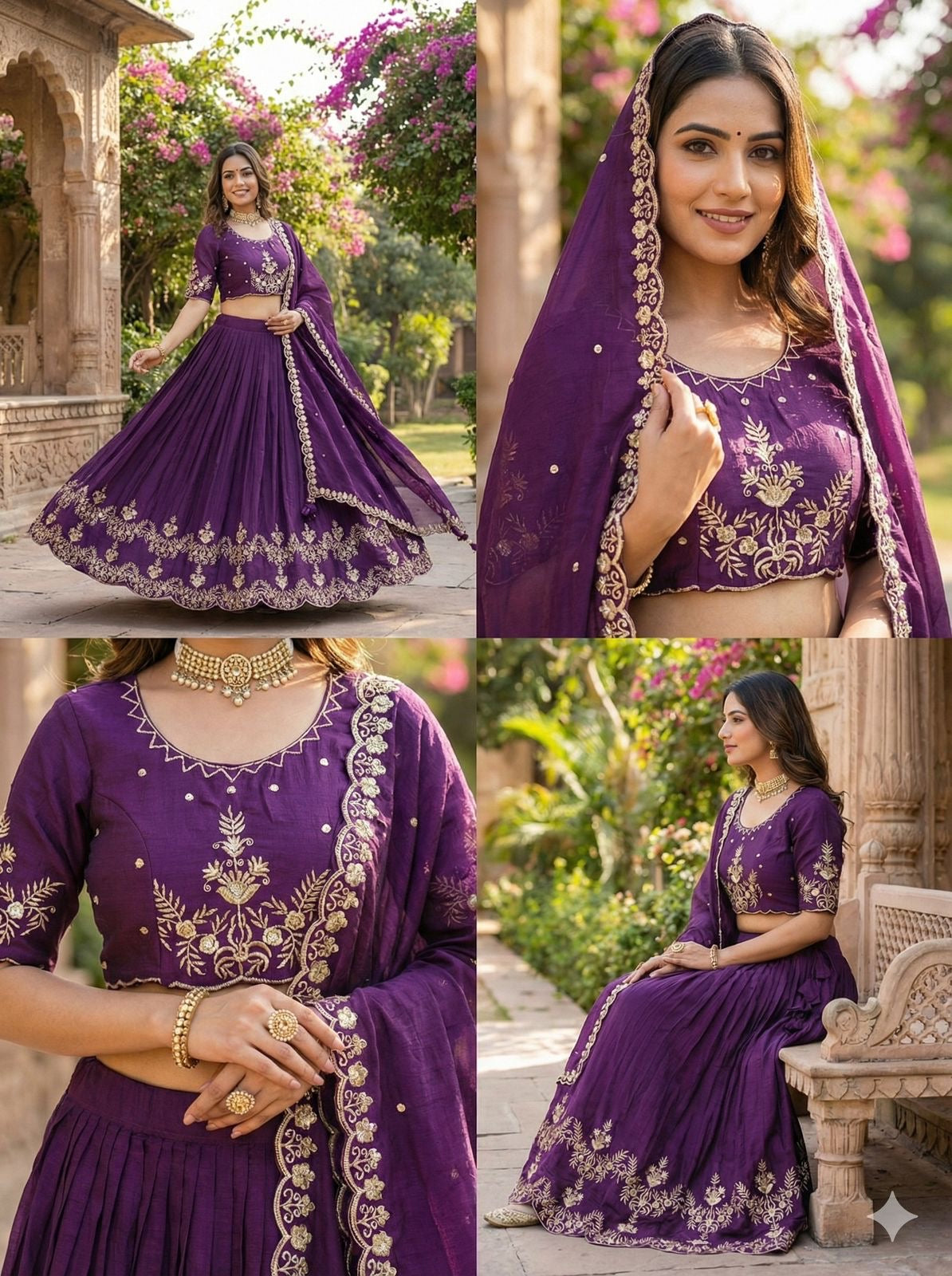 AISHWARAYA WINE LEHENGA