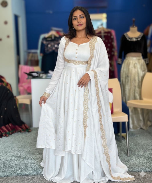 Vedhika White Suit