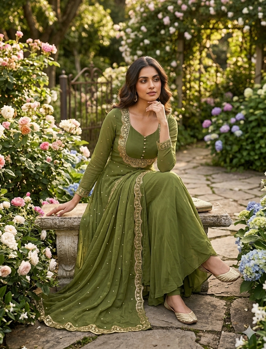 Vedhika Mehendi suit