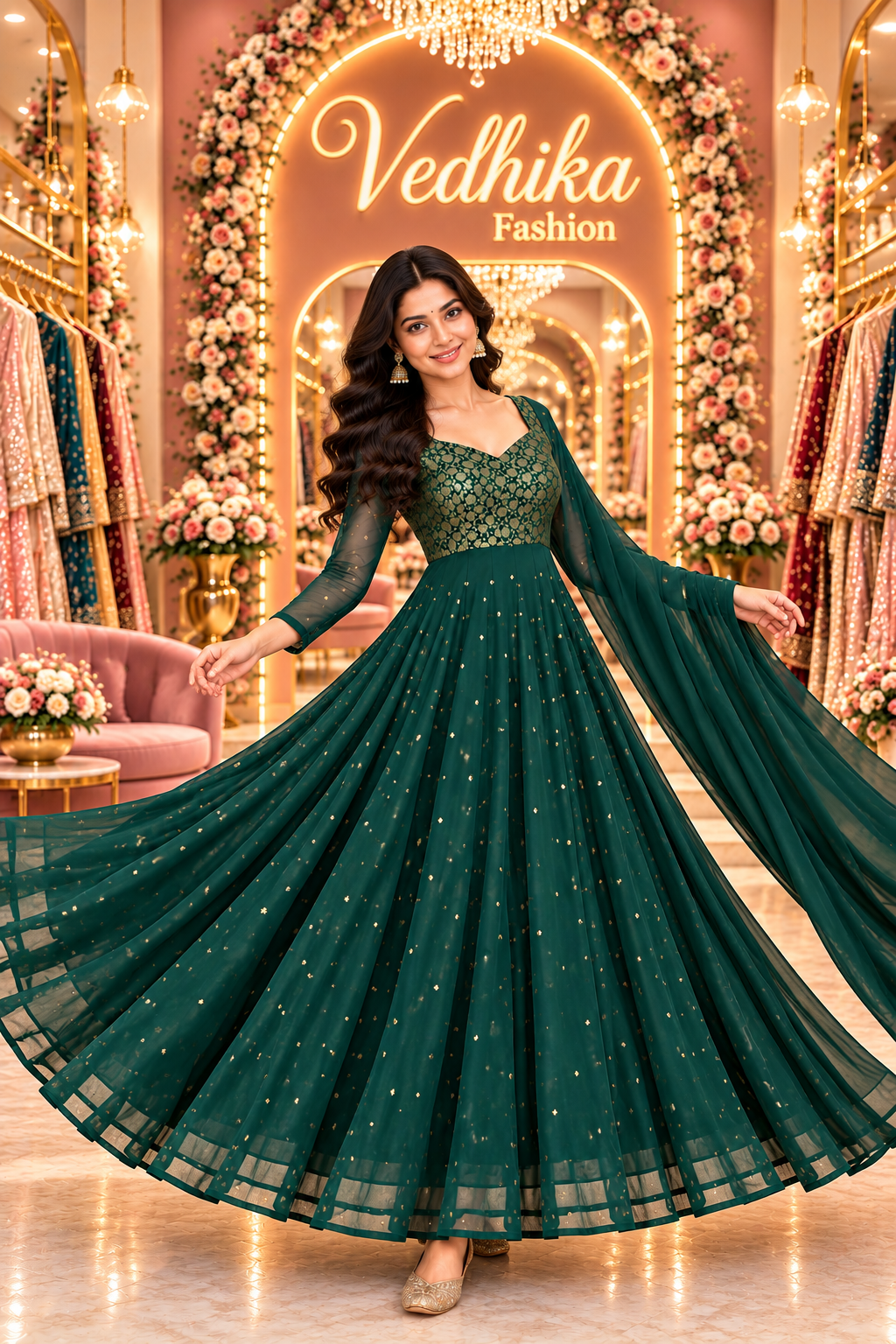 PAKHI GREEN ANARKALI SUIT