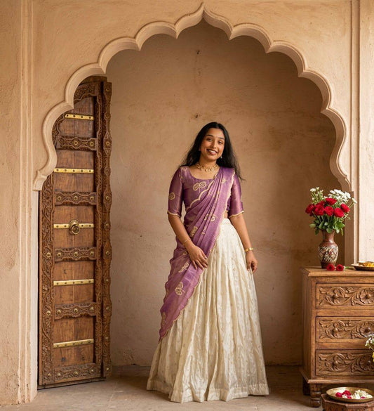 Kanchi Mauve Lehenga
