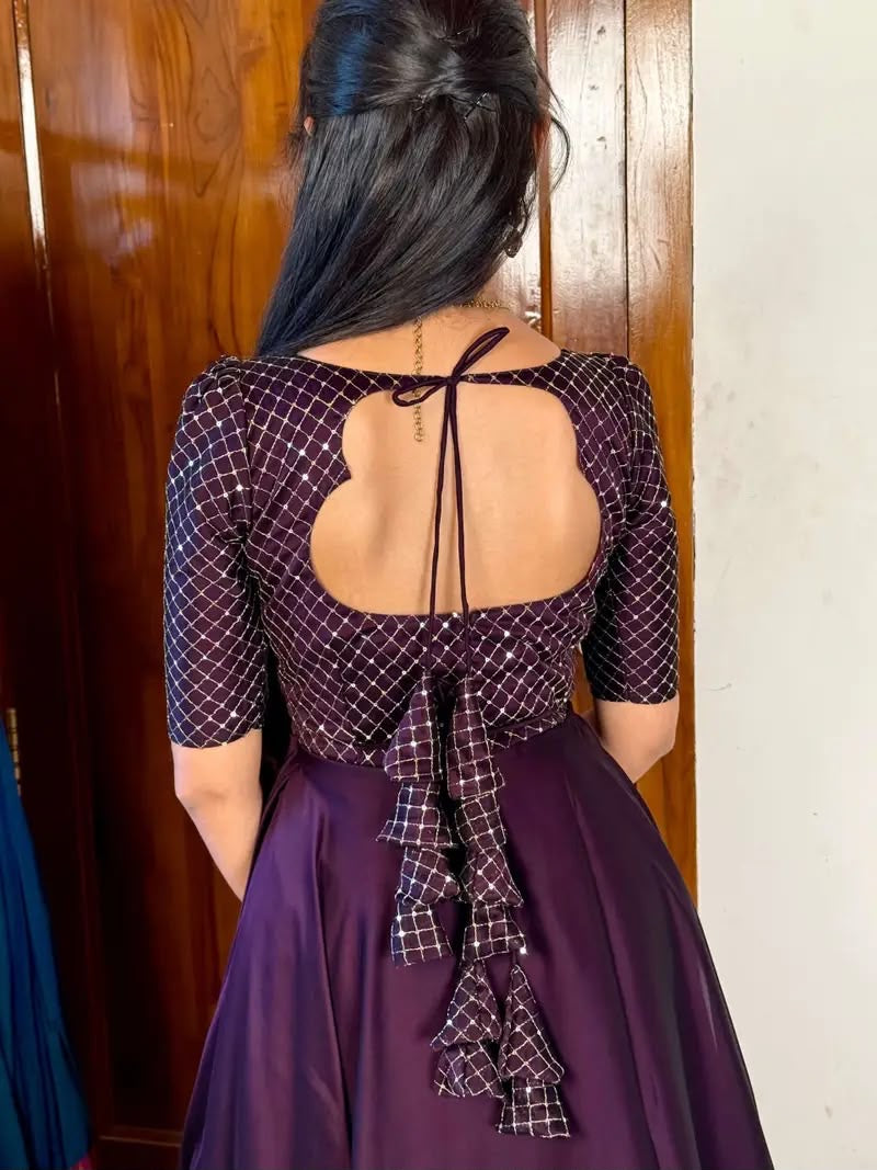 UNNATI PURPLE ANARKALI