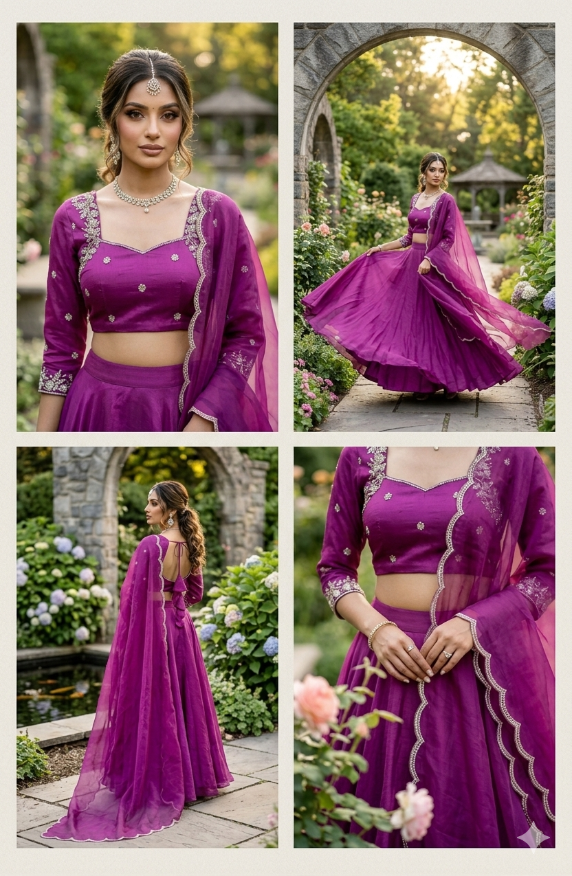 Wine Muse Lehenga