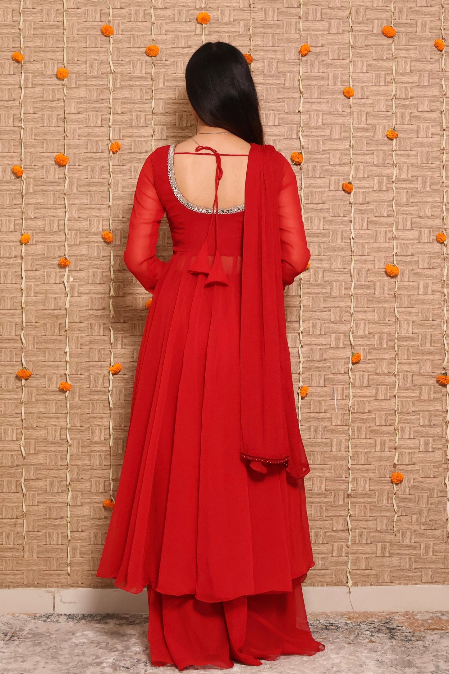 CARMINE ANARKALI SUIT SET