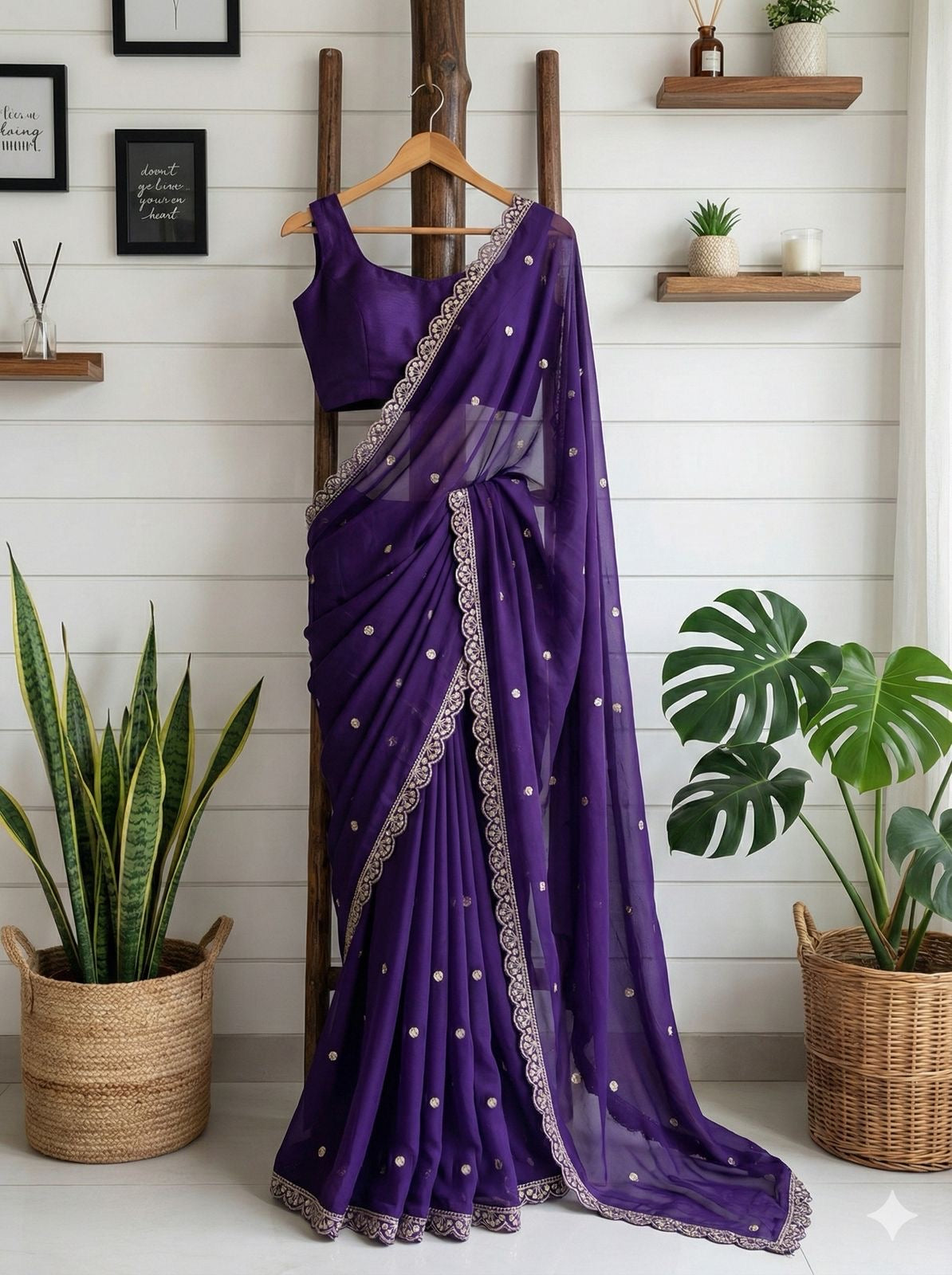 Purple Aura Saree