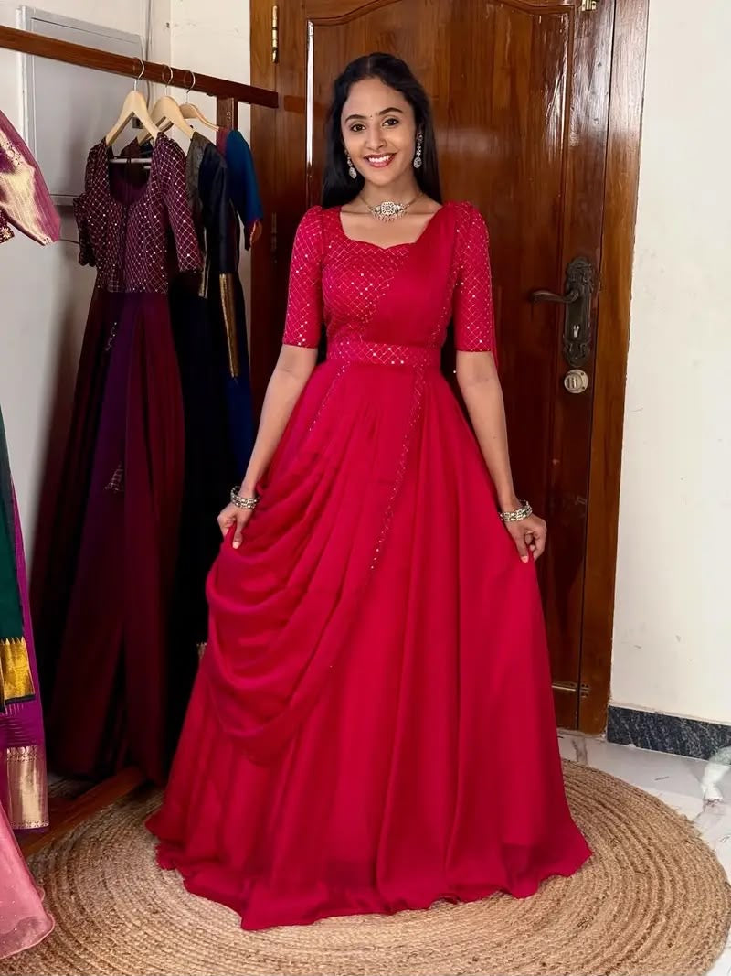 UNNATI RED ANARKALI