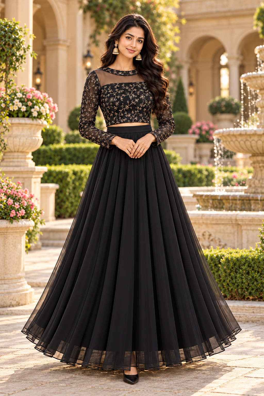 ISHIKA BLACK ANARKALI SUIT