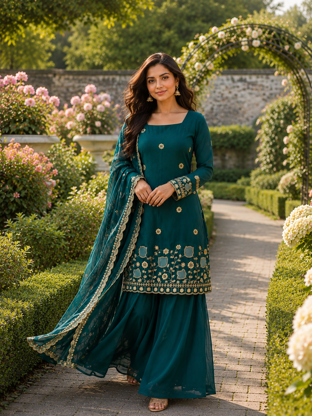 TEAL LOTUS SHARARA