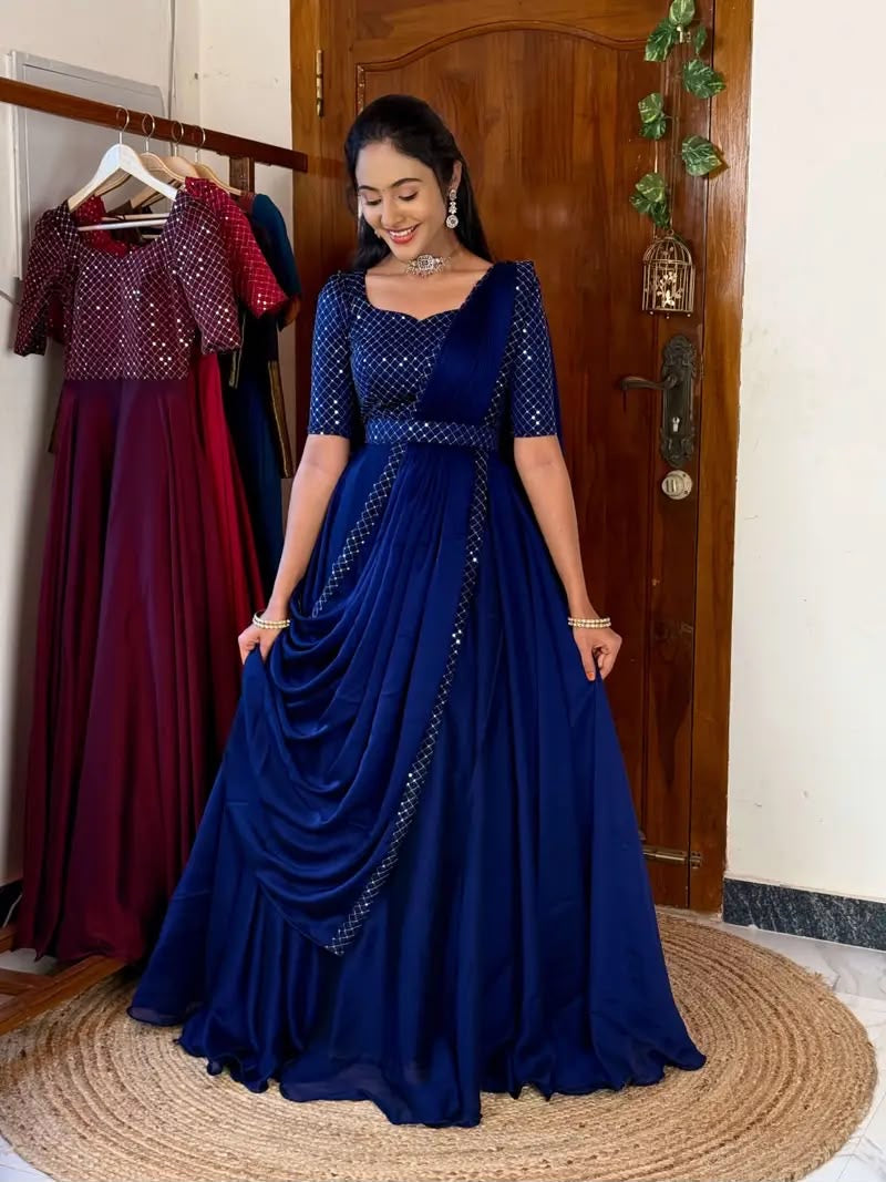 UNNATI BLUE ANARKALI