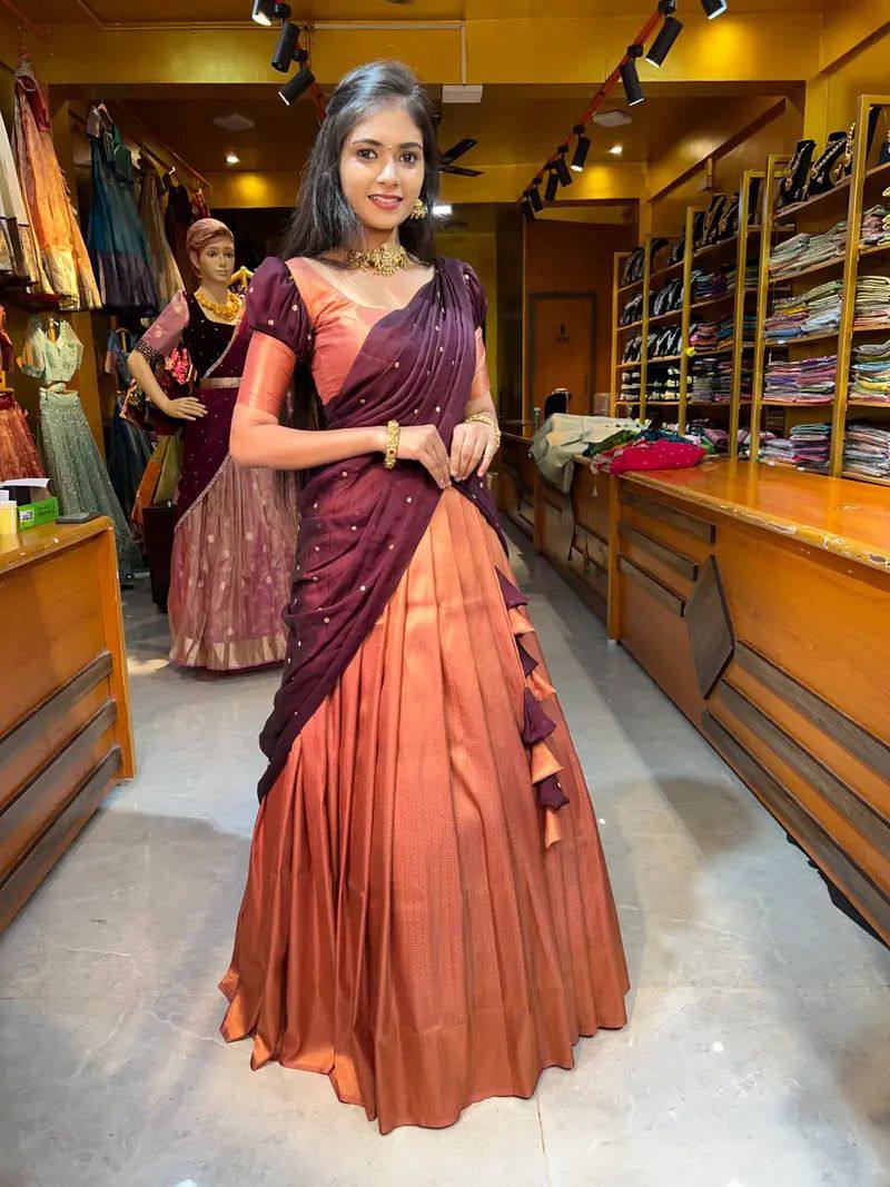 Indriya Wine Lehenga
