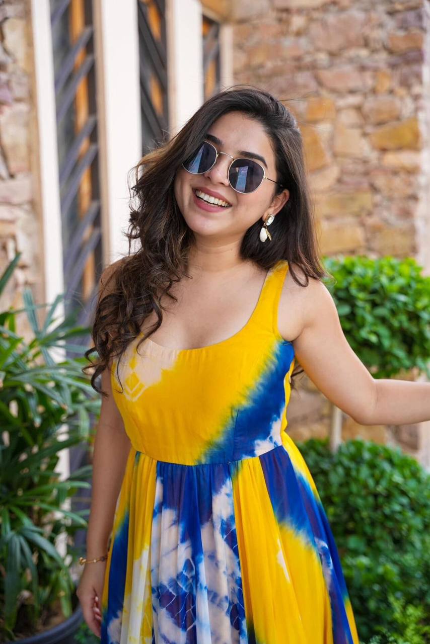 Yellow Tye &dye maxi