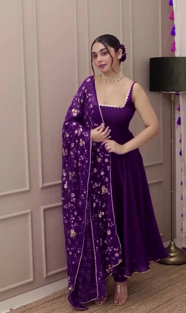 Purple Sana silk