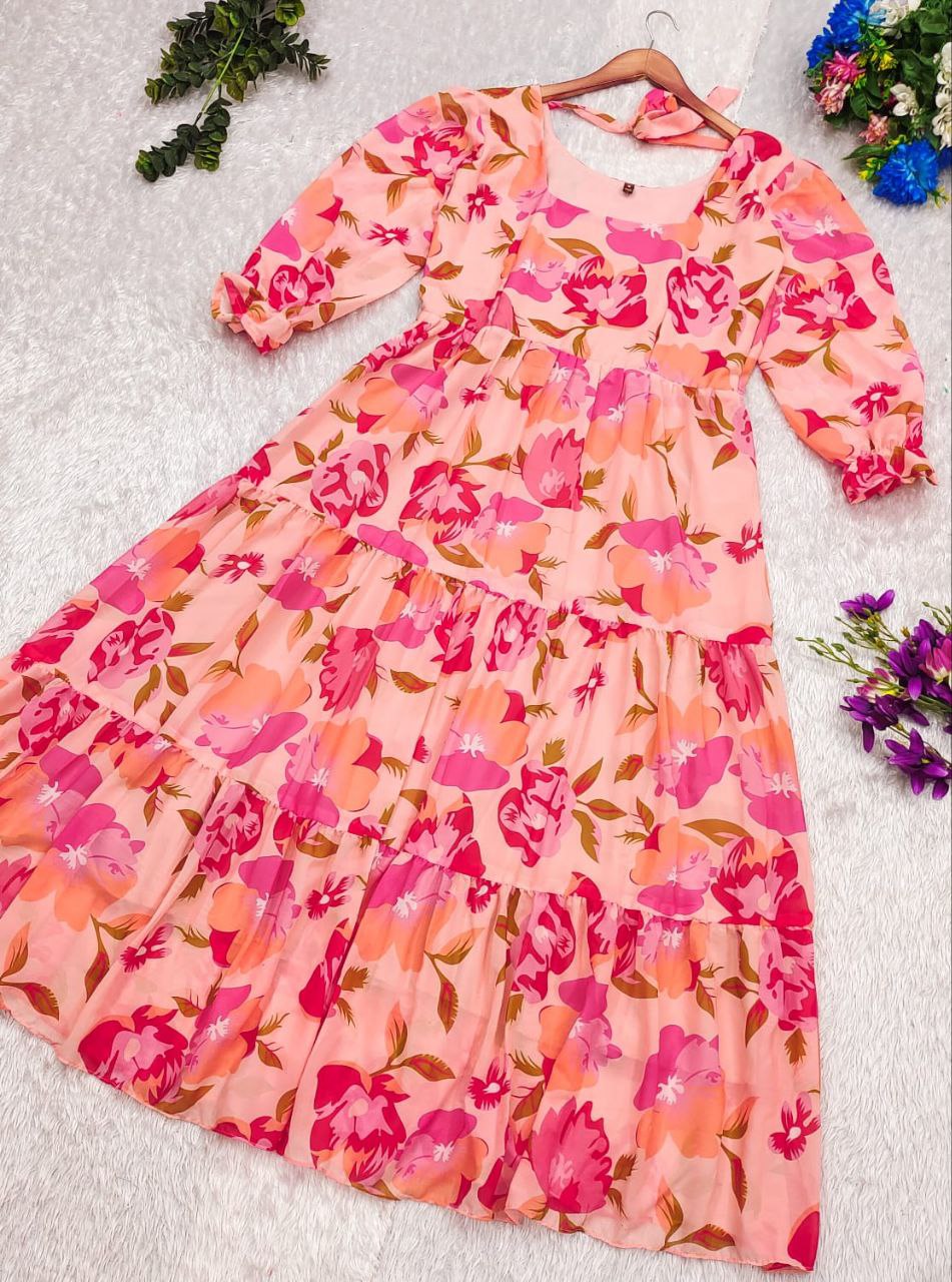 Flora Twirl Dress - Vedhika Fashion