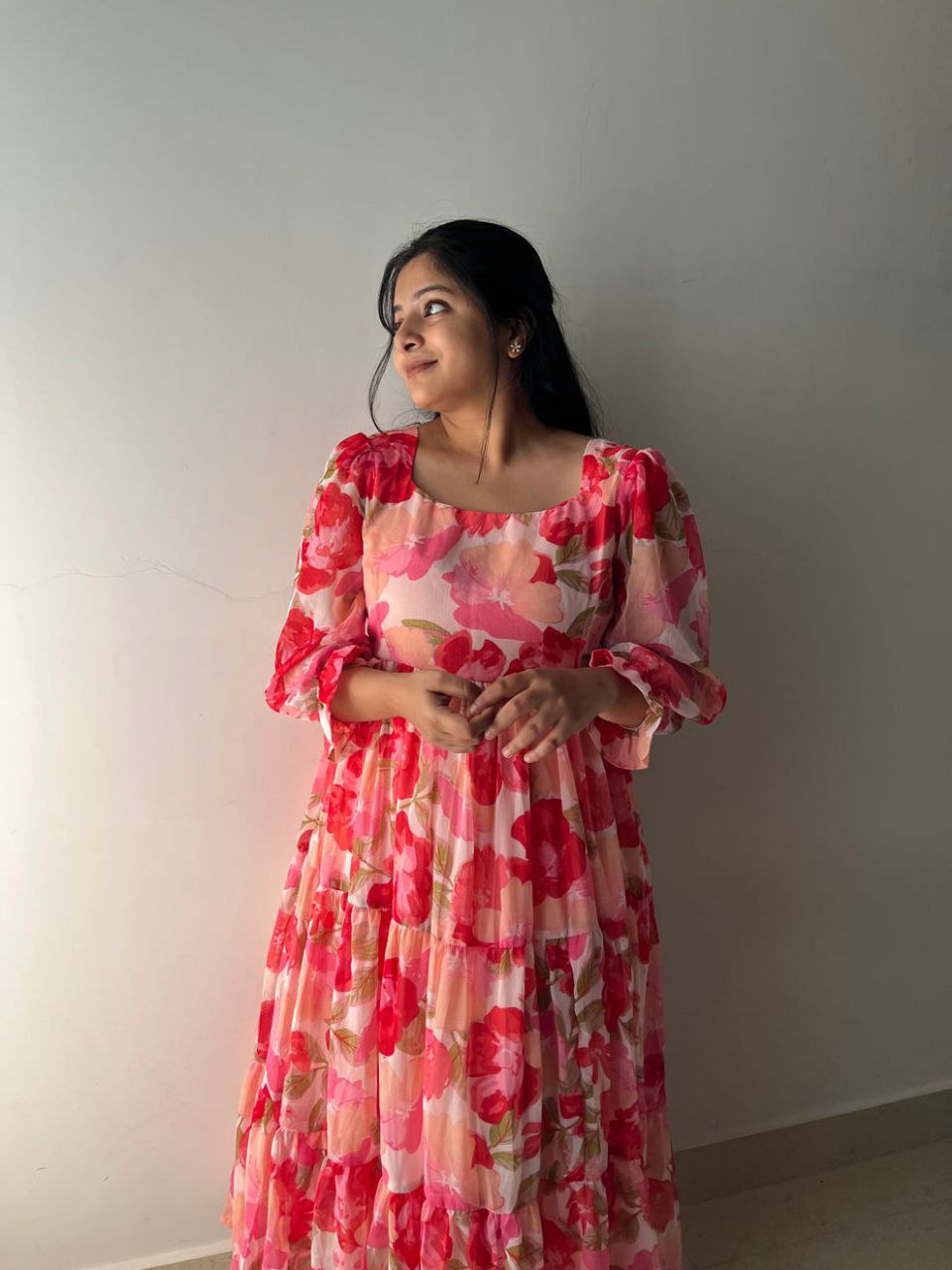 Flora Twirl Dress - Vedhika Fashion