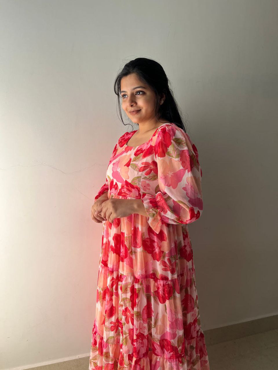 Flora Twirl Dress - Vedhika Fashion