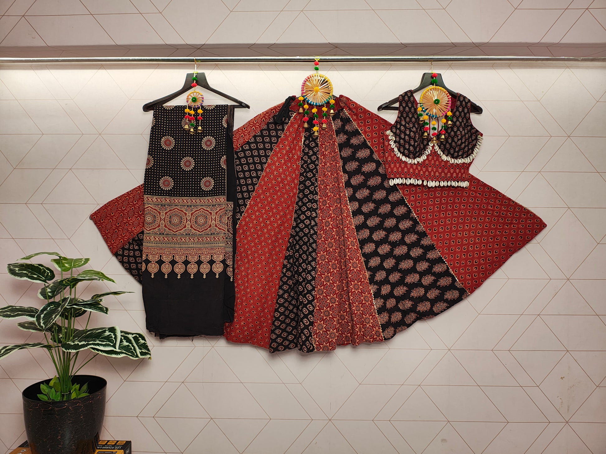 AJRAKH PRINT LEHENGA - Vedhika Fashion