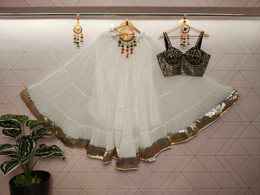 TAPI TAT NAVARATRI LEHENGA - Vedhika Fashion
