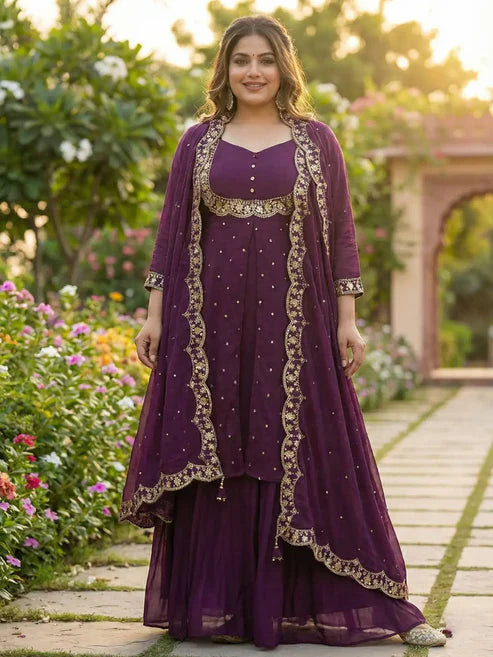 PLUS VEDHIKA WINE SUIT