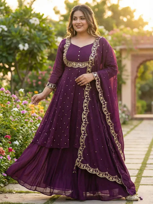 PLUS VEDHIKA WINE SUIT
