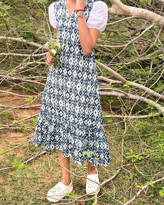 PIYU BLUE IKKAT - Vedhika Fashion