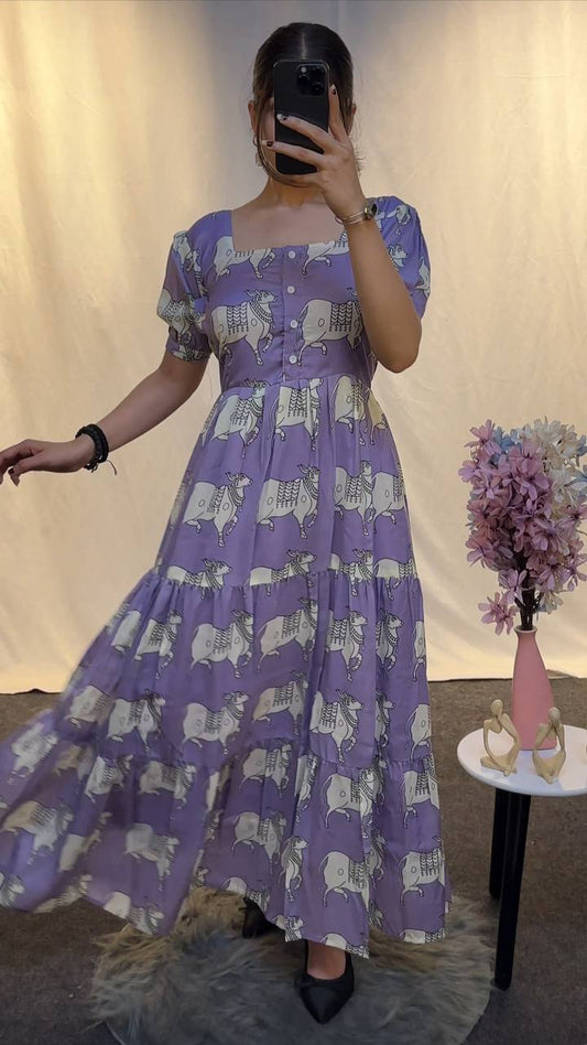 COW LAVENDER - Vedhika Fashion