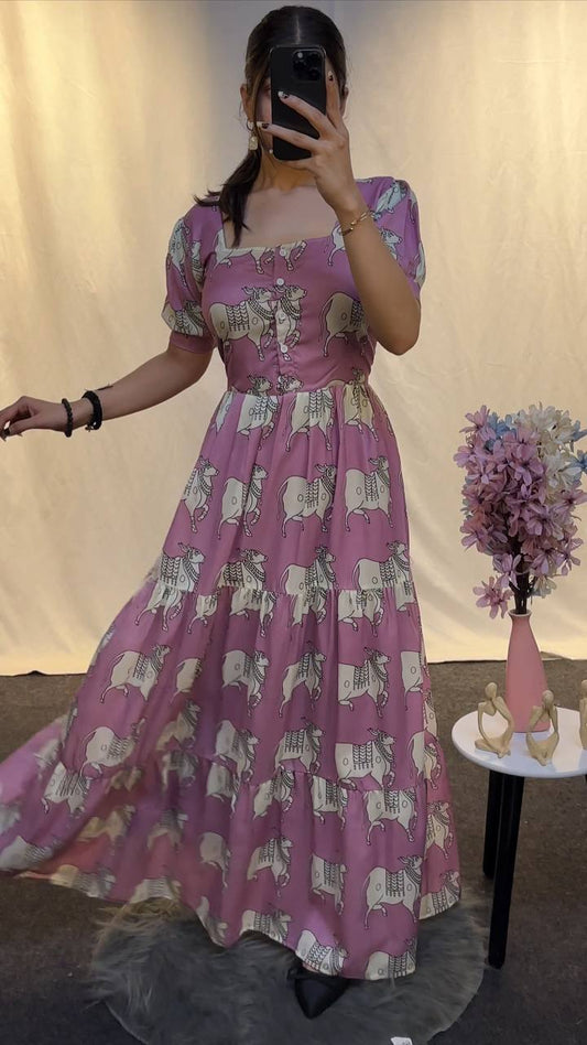 COW PINK - Vedhika Fashion