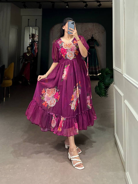 WINE ROSE - Vedhika Fashion