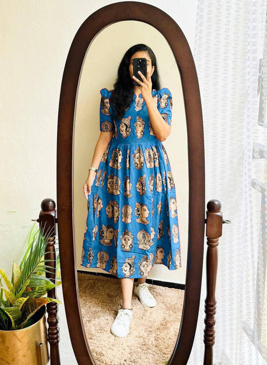 PEA BLUE KANTARA - Vedhika Fashion