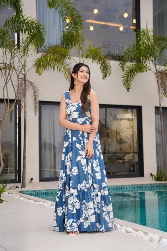 SKY HIBISCUS - Vedhika Fashion